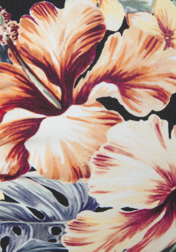 Lascana Lascana B&uuml;gel-Bandeau-Bikini-Top Bikini Oberteil Damen - schwarz bedruckt - 0 | SportScheck