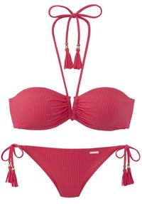 ELBSAND Bandeau-Bikini Bikini Set Damen - Hummer