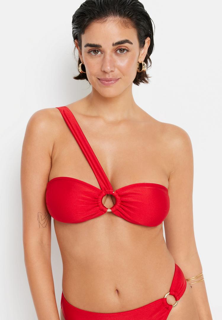 LSCN by Lascana LSCN by Lascana Bandeau-Bikini-Top Bikini Oberteil Damen - rot - 4 | SportScheck