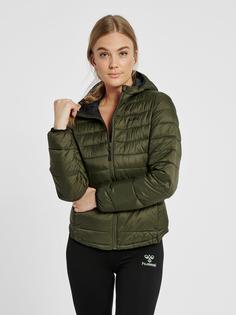 Rückansicht von hummel hmlPHILA PUFF JACKET Trainingsjacke Damen FOREST NIGHT