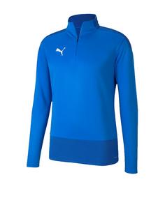 PUMA teamGOAL 23 Training 1/4 Zip Top Kids Funktionssweatshirt Kinder blauweiss