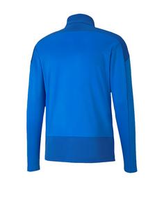 Rückansicht von PUMA teamGOAL 23 Training 1/4 Zip Top Kids Funktionssweatshirt Kinder blauweiss