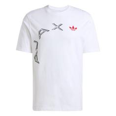 adidas Ajax Graphic T-Shirt Fanshirt Herren White