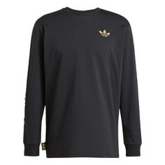 adidas Juventus Turin Graphic Longsleeve T-Shirt Herren Black / Dark Football Gold