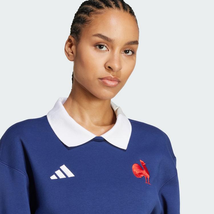 adidas adidas Frankreich Heritage Sweatshirt Funktionssweatshirt Damen - Dark Blue / White - 0 | SportScheck