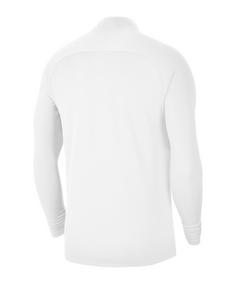 Rückansicht von Nike Academy 21 Drill Top Funktionssweatshirt Herren weissschwarz