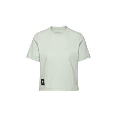 Mammut Massone Cropped Patch T-Shirt Damen silver sage