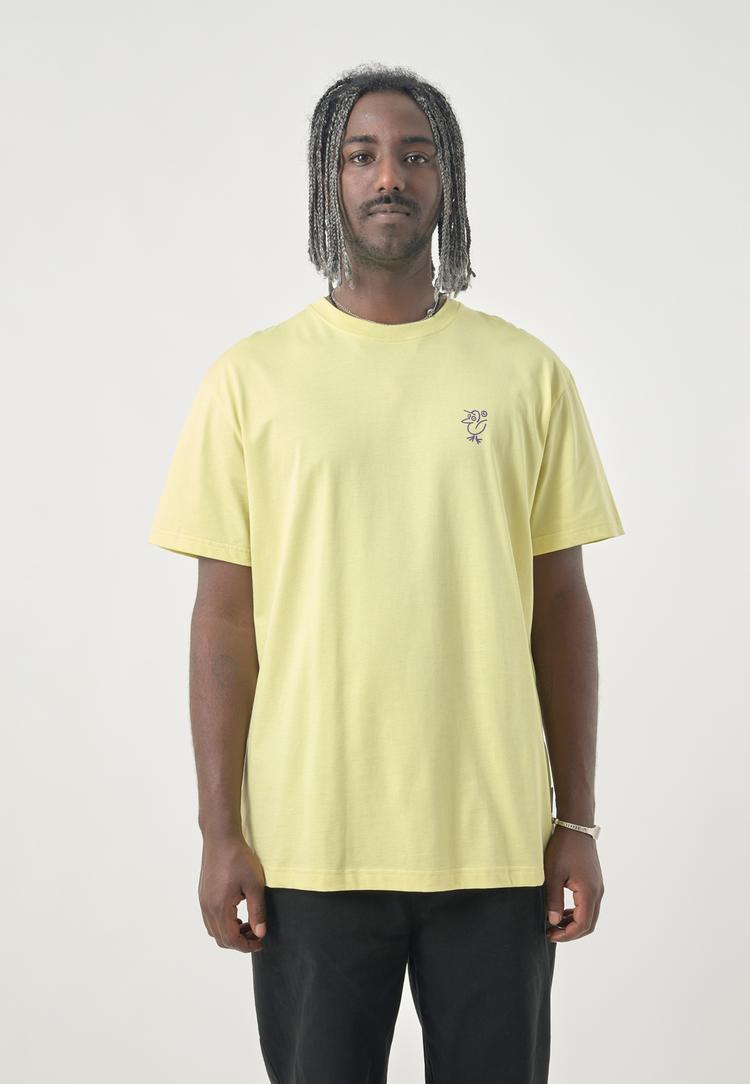 Cleptomanicx Cleptomanicx Sketch Gull Printshirt Herren - Mellow Green - 0 | SportScheck