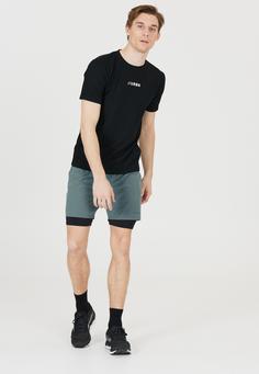 Rückansicht von Endurance Kros Funktionsshorts Herren 1173A Ombre Blue