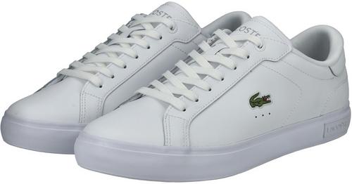 Rückansicht von Lacoste Sneaker Sneaker Herren Weiß/Weiß