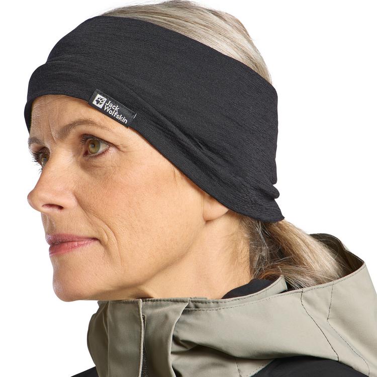Jack Wolfskin Jack Wolfskin MERINO HEADBAND Stirnband - black - 4 | SportScheck