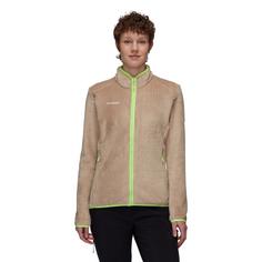 Rückansicht von Mammut Innominata Fleecejacke Damen savannah-neo lime