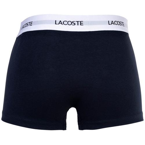 Rückansicht von Lacoste Boxershort Hipster Herren Dunkelblau/Weiß/Rot