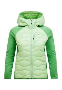 Peak Performance W Helium Down Hybrid Hood Funktionsjacke Damen pastellgruen