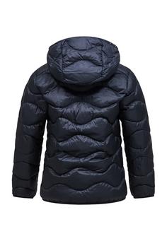 Rückansicht von Peak Performance Jr Helium Down Hood Jacket Daunenjacke BLACK