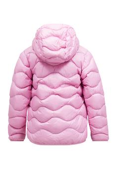 Rückansicht von Peak Performance Jr Helium Down Hood Jacket Daunenjacke ROSA