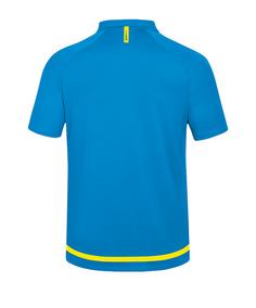 Rückansicht von JAKO Striker 2.0 Poloshirt Poloshirt Herren BlauGelb