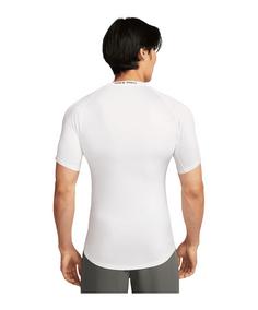 Rückansicht von Nike Pro Training T-Shirt Funktionsshirt Herren weiss