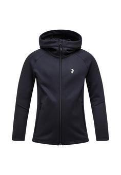 Peak Performance Jr Rider Zip Hood Fleecejacke BLACK