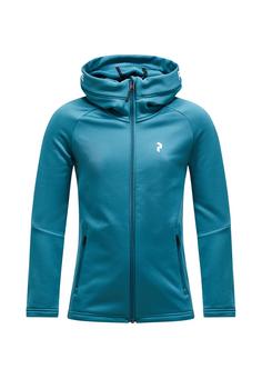 Peak Performance Jr Rider Zip Hood Fleecejacke PETROL