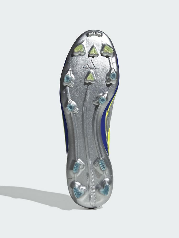 adidas adidas F50 Elite Messi FG Fu&szlig;ballschuh Fu&szlig;ballschuhe - Silver Metallic / Solar Yellow / Lucid Blue - 1 | SportScheck