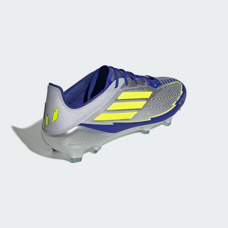 adidas adidas F50 Elite Messi FG Fu&szlig;ballschuh Fu&szlig;ballschuhe - Silver Metallic / Solar Yellow / Lucid Blue - 3 | SportScheck