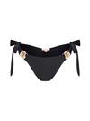 Moda Minx Amour Tie Side Brazilian Bikini Hose Damen - Black Gold
