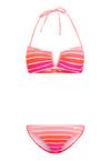 VENICE BEACH Bandeau-Bikini Bikini Set Damen - pink-gestreift