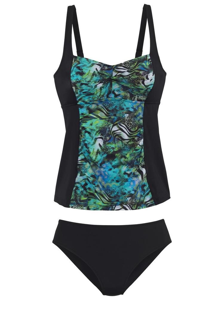 Vivance Vivance B&uuml;gel-Tankini Bikini Set Damen - t&uuml;rkis bedruckt - 0 | SportScheck