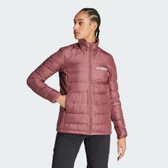 Rückansicht von adidas Terrex Multi Light Daunenjacke Outdoorjacke Damen Burgundy