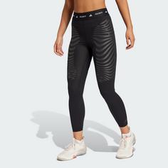 Rückansicht von adidas TECHFIT Control X Rheon 7/8-Leggings Leggings Damen Black