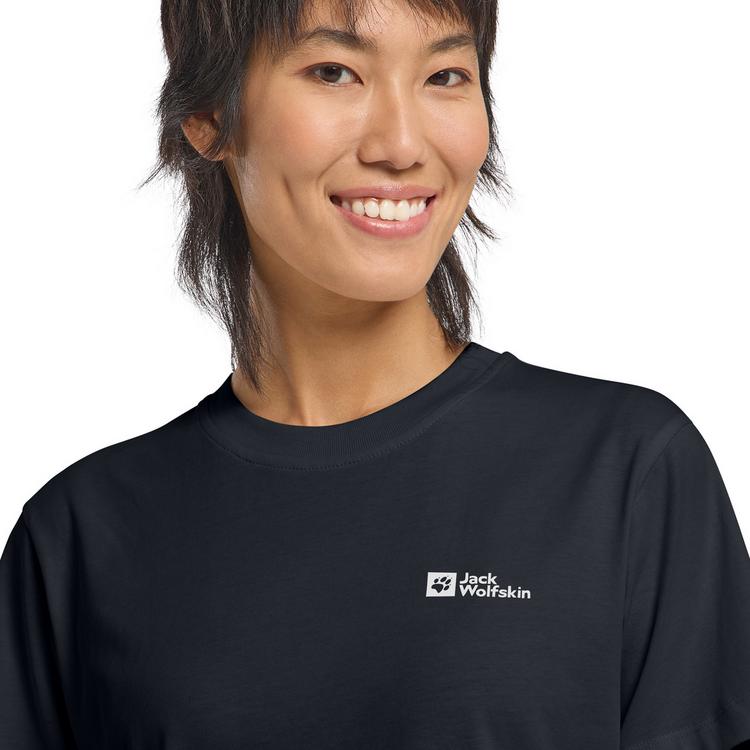 Jack Wolfskin Jack Wolfskin ESSENTIAL T W Funktionsshirt Damen - dark navy - 2 | SportScheck