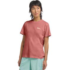 Rückansicht von Jack Wolfskin ESSENTIAL T W Funktionsshirt Damen mineral red