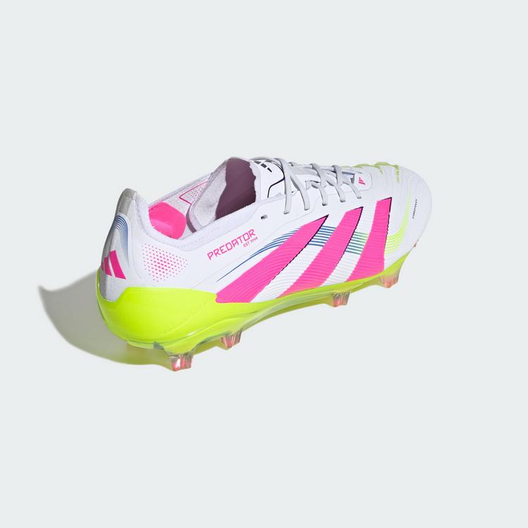 adidas adidas Predator Elite FG Fu&szlig;ballschuh Fu&szlig;ballschuhe - Cloud White / Lucid Pink / Lucid Lemon - 3 | SportScheck