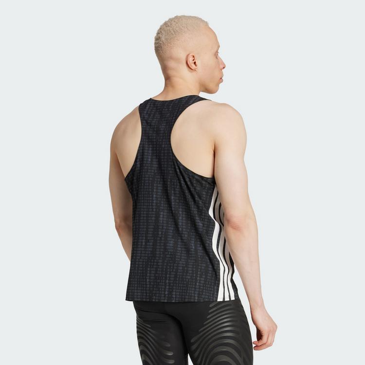 adidas adidas Adizero Running Singlet Funktionstank Herren - Carbon / Black - 1 | SportScheck