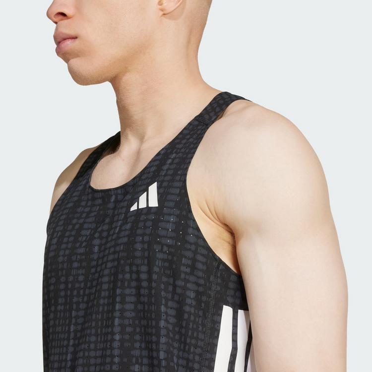 adidas adidas Adizero Running Singlet Funktionstank Herren - Carbon / Black - 0 | SportScheck