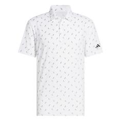 adidas Ultimate365 Printed Mesh Poloshirt Funktionsshirt Herren White / Black