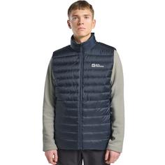 Rückansicht von Jack Wolfskin PILVI DOWN VEST M Daunenweste Herren midnight sky