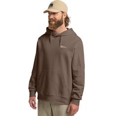 Rückansicht von Jack Wolfskin ESSENTIAL HOODIE M Hoodie Herren cold coffee