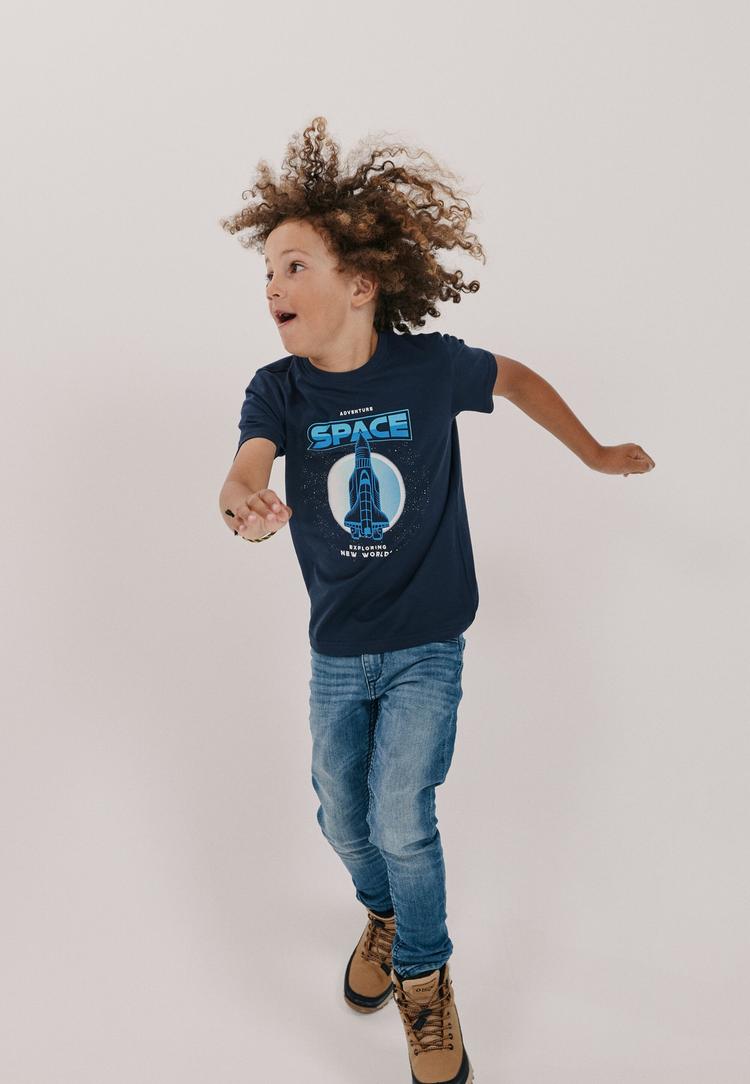 ZigZag ZigZag T-shirt Printshirt Kinder - 2048 Navy Blazer - 0 | SportScheck