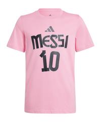 adidas Messi T-Shirt Kids Funktionsshirt Kinder - rosa