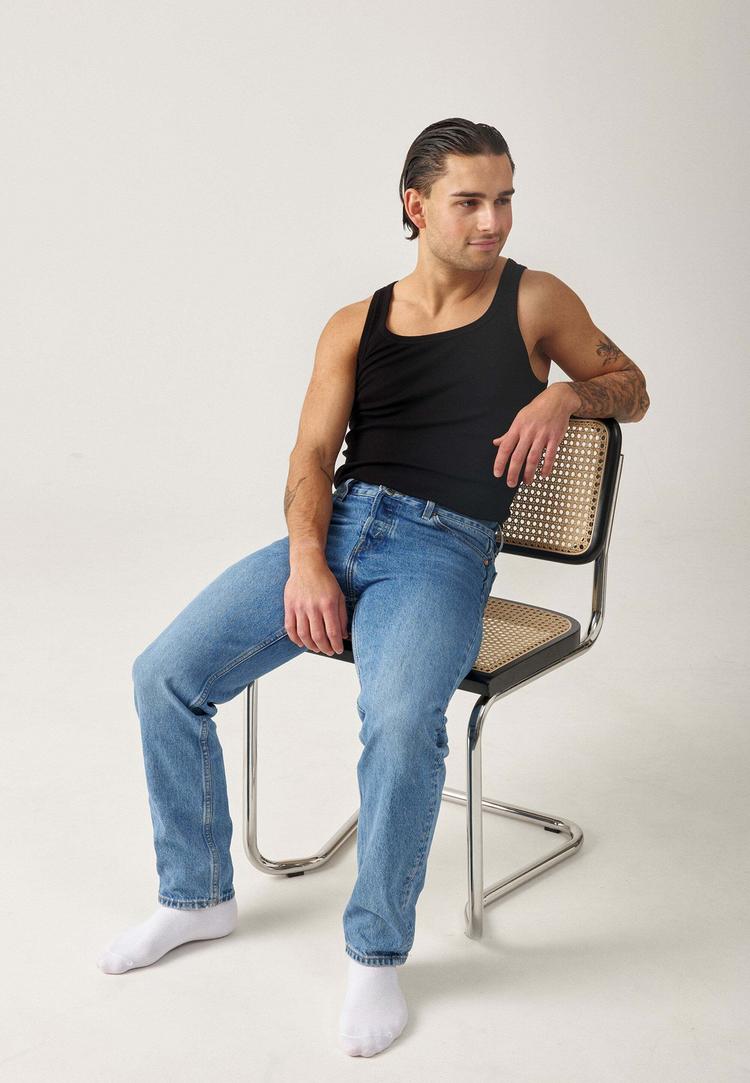 Snocks Snocks Tanktop aus Bio-Baumwolle Unterhemd Herren - Schwarz - 3 | SportScheck