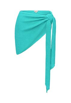 Moda Minx Scrunch Short Ruffle Tunika Damen Turquoise