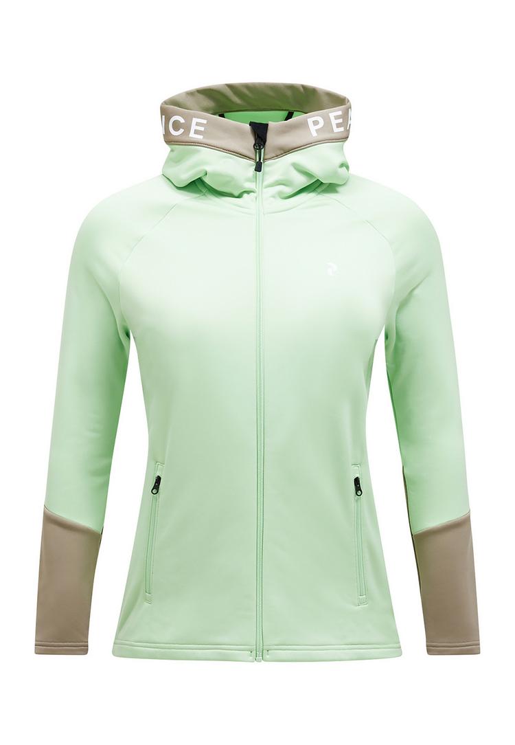 Peak Performance Peak Performance W Rider Zip Hood Fleecejacke Damen - pastellgruen - 0 | SportScheck