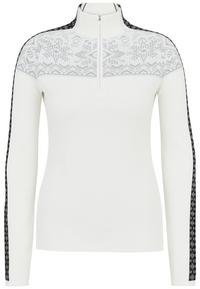 Krimson Klover Summit Zip Neck Layerlangarmshirt Damen - snow