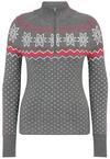 Krimson Klover Snowhut Zip Neck Layerlangarmshirt Damen - m. grey