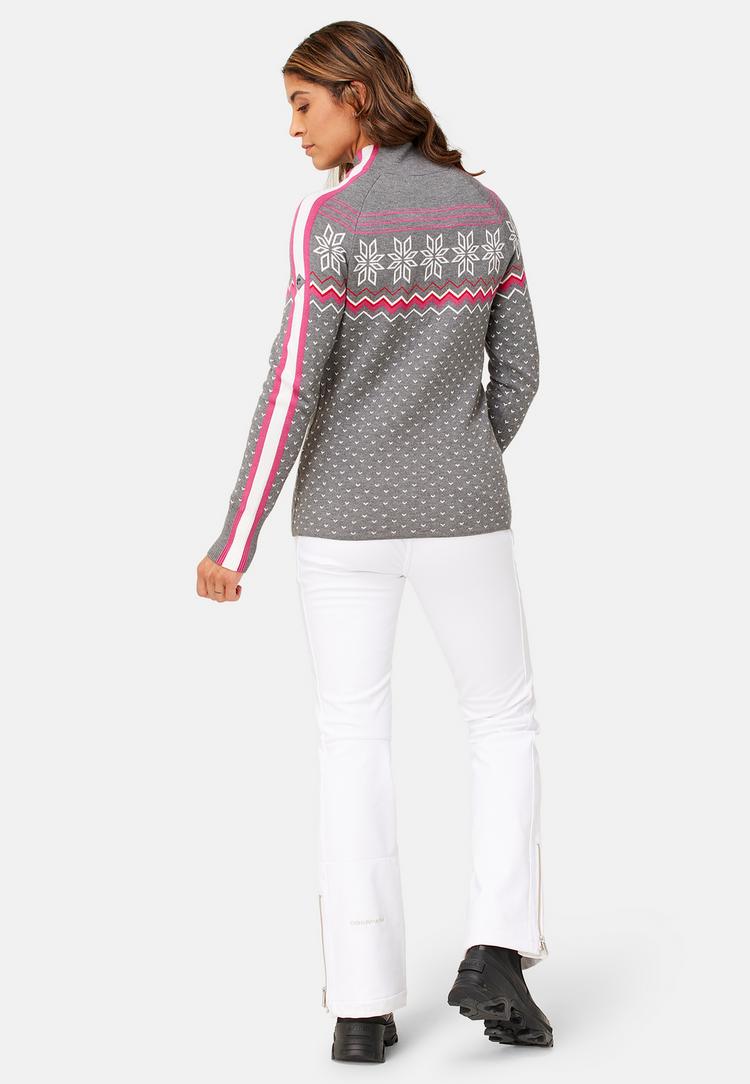 Krimson Klover Krimson Klover Snowhut Zip Neck Layerlangarmshirt Damen - m. grey - 1 | SportScheck