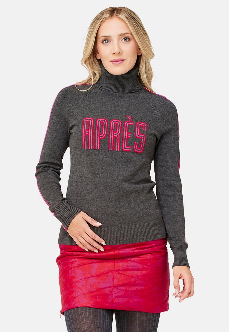 Krimson Klover Krimson Klover Annika Turtleneck Layerlangarmshirt Damen - h. charcoal - 0 | SportScheck