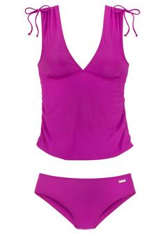 Lascana Tankini Bikini Set Damen fuchsia