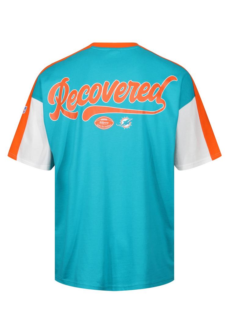 Re:Covered Re:Covered NFL Dolphins Miami Cut and Sew Oversized Printshirt Herren - Aqua - 0 | SportScheck